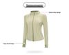 Women's Slimming Lambswool Jacket – Stand Collar, Velvet-Lined, Thick, Stretchy, Warm Yoga Top for Autumn & Winter