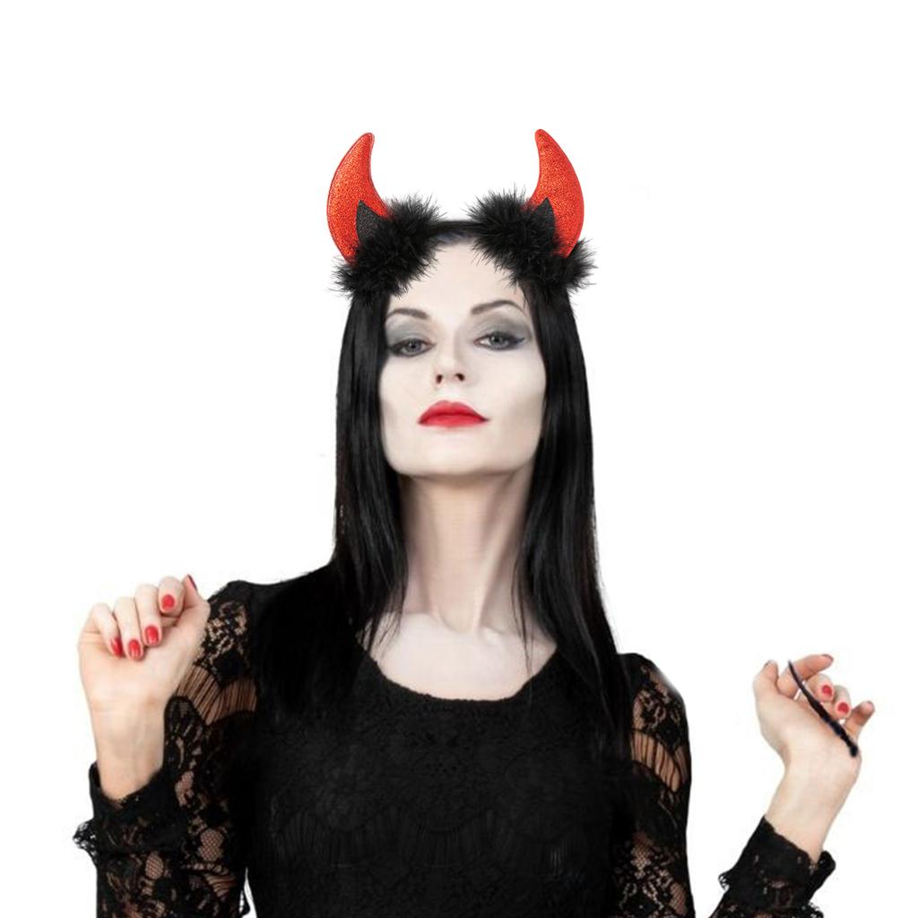 Ochsenhorn Stirnband für Damen Mädchen Täglich Tragen Party Kostüm Cosplay Haaraccessoires