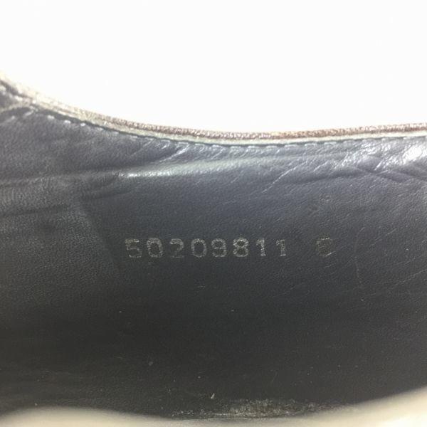 HUGO BOSS Wingtip Leather Business Shoes Brown size 8 26.5(USED)