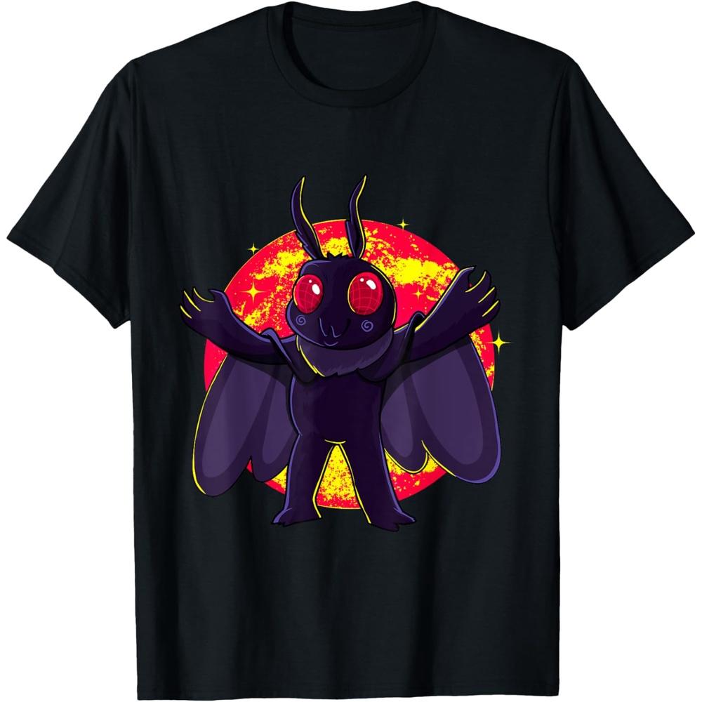 Mothman Cute Cryptid Creatures Point Pleasant WV Retro Boys Girls T Shirt XXL чёрный