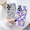 For Honor 200 Lite 200Pro 200 Smart Transparent Clear Cover Silicone Rose Flower Oil Painting Lavender Phone Case for Honor200