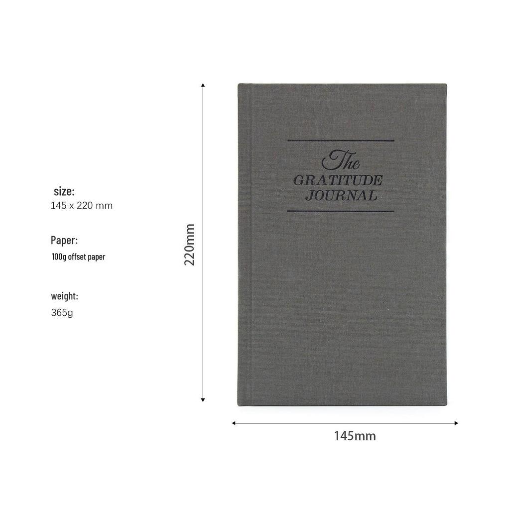 5-Minute Gratitude Journal: Hardcover Daily Agenda & Notebook