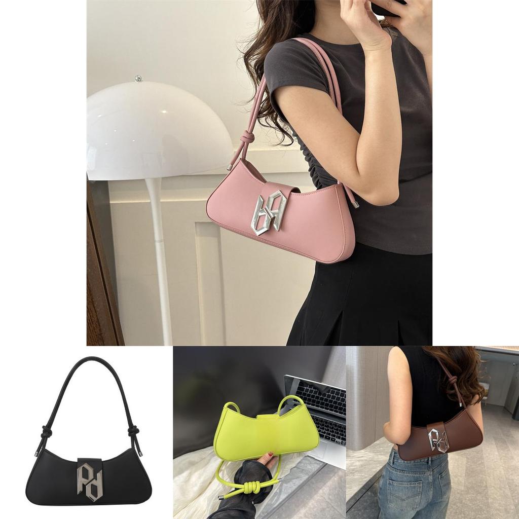 Stylish 2023 Pu Shoulder Bag Trendy Street Style Underarm Bag Popular Commuter Purse
