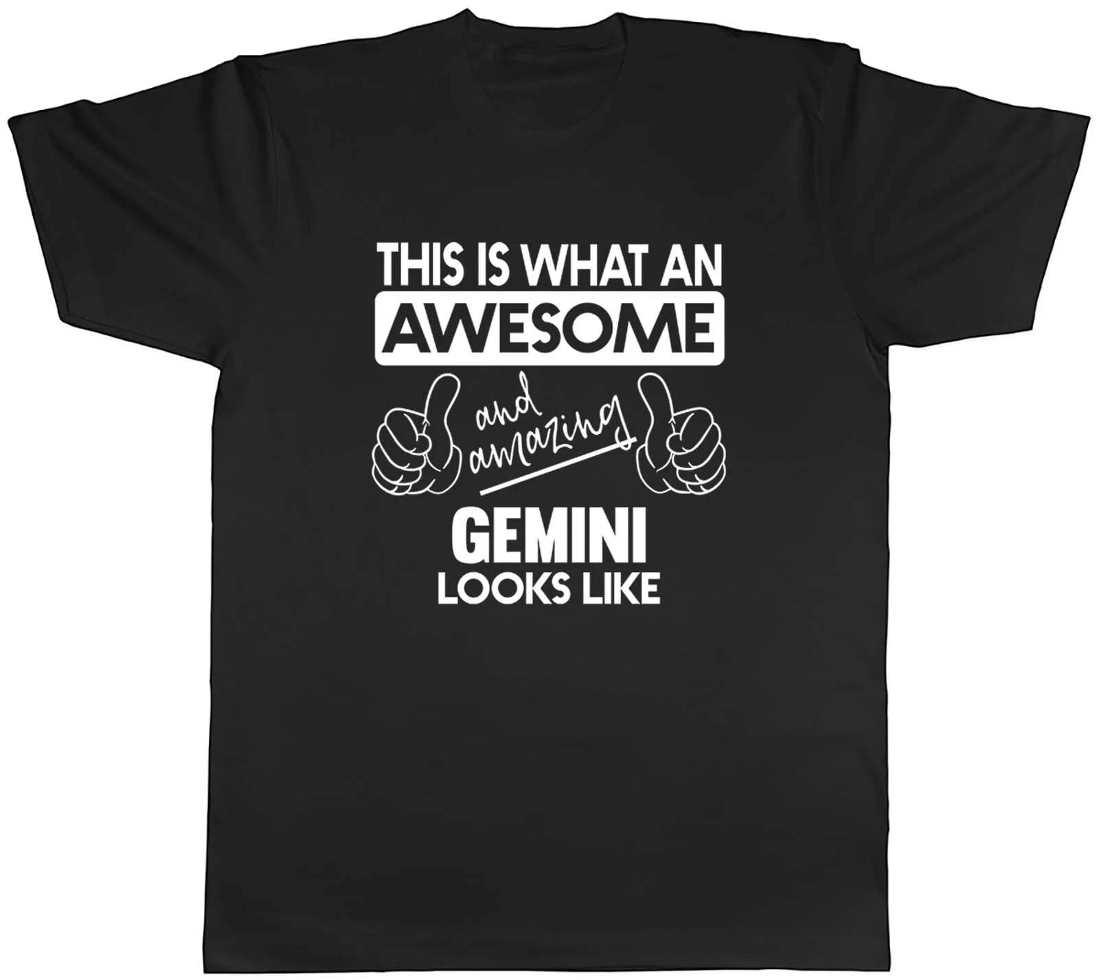 This is what an Awesome and Amazing Gemini Looks Like Mens Unisex T-Shirt Tee XS