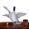350ml Goose Glass Whiskey Decanter with Stopper Art Vodka Wine Dispenser Creative Glass Wine Bottle for Bar Home Decoration