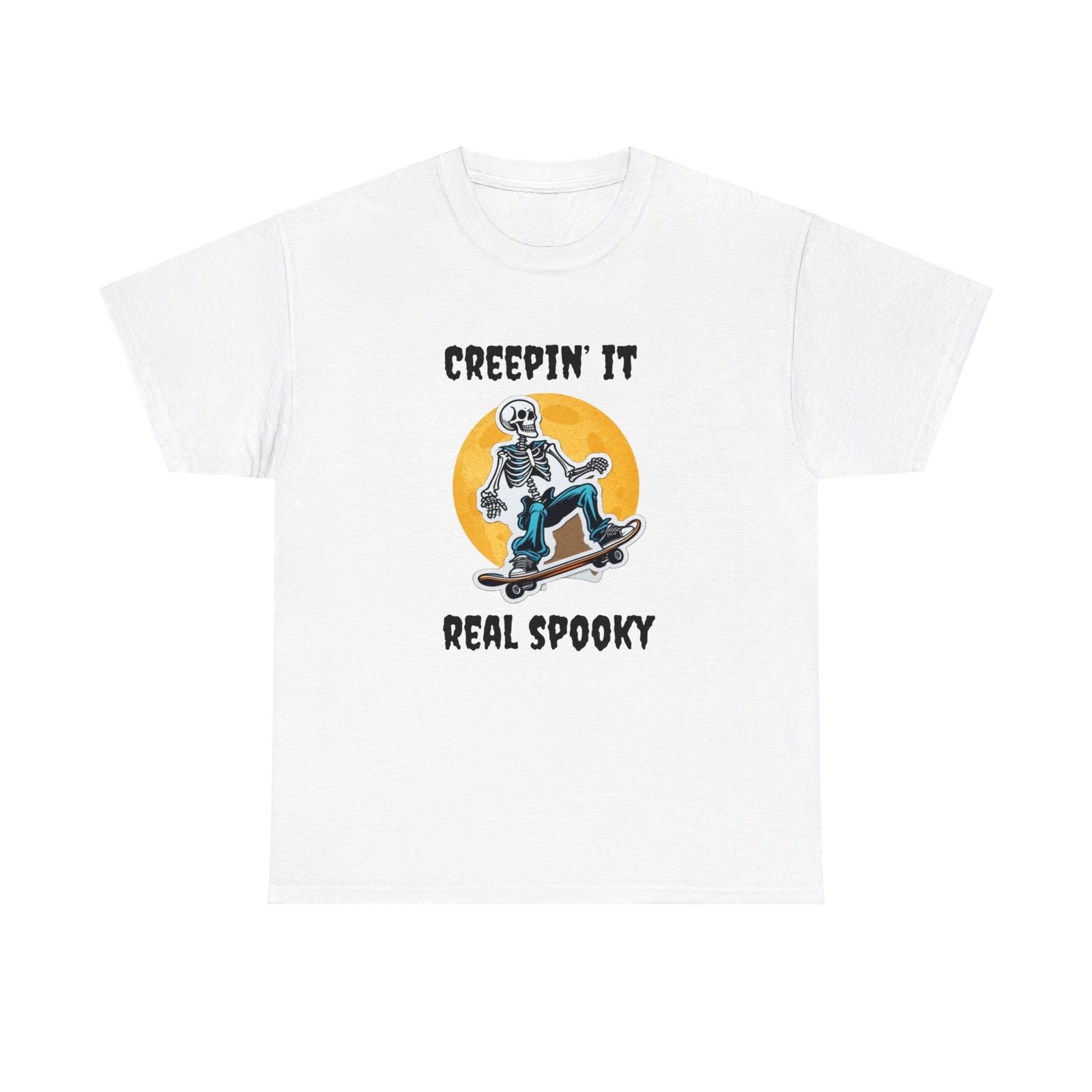 Skater Skeleton Halloween Tee S