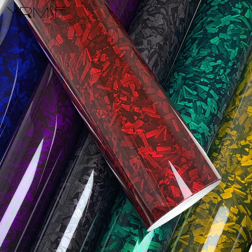 Folie Vinil Wrap Fibră de Carbon Floare Consumabile Auto Caroserii Auto PET Accesorii Motocicletă Auto Impermeabil Fără Bule Film Autoadeziv