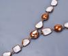 Crown Chakra Rainbow Moonstone Gemstone Copper Chain Engagement Necklace Jewelry V-18
