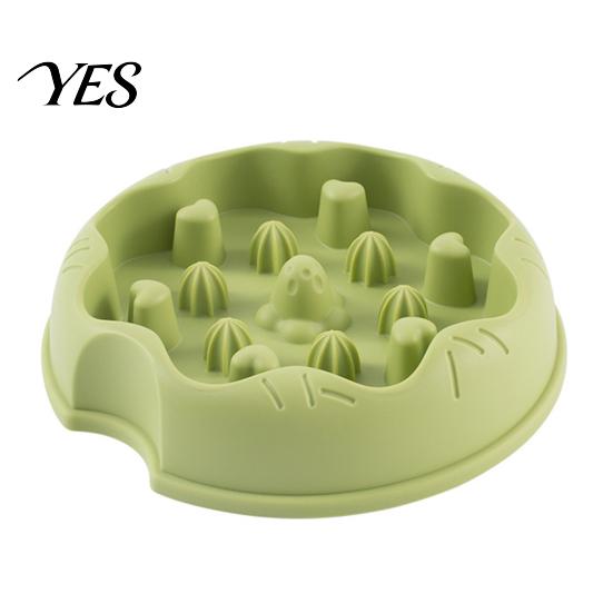 Pet Slow Feeder Dog Bowl, Cat Eating Anti-Slip Feed Dish Bottom Dish, Reduces Choking Vomiting for Cats Dogs Food-grade Bowl