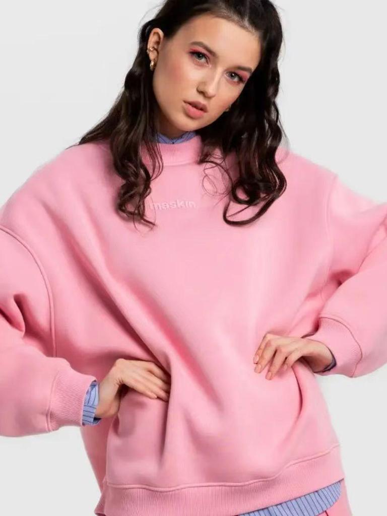 Trendy European/American Loose Fit Letter Print Hoodie - Figure-Flattering, Thickened for 2025 Autumn/Winter