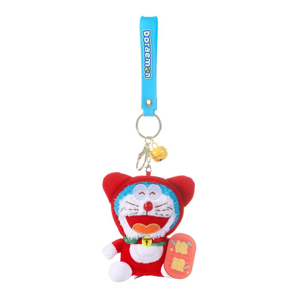 

Stuffed Plush Doraemon Toy Small Bell Key Pendant Cartoon Cartoon Model Cat Koi