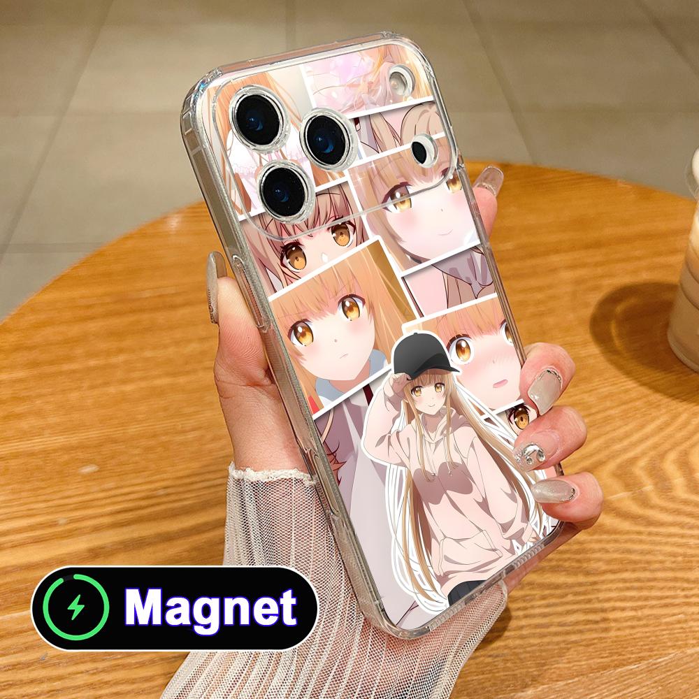 

Angel Mahiru Shina Phone Case for iPhone 17 16 15 14 13 12 11 Air Pro Max Plus Mini Soft TPU Clear Magsafe Cover iPhone 11 Pro Max