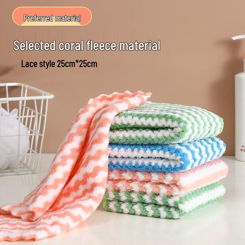 Xiao Yan Thickened Lace Edge Kitchen Cleaning Cloths (27-Pack)