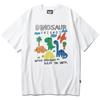 Seupeullaesikodeu White Short Sleeve T-Shirt - Crayon Dino Friends