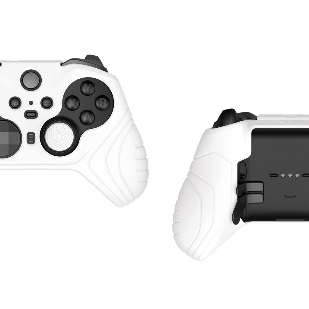 PlayVital Protective Cover for Xbox Elite Wireless Controller Series 2 Core, Includes Soft Rubber Skin and Thumbstick Cap Covers (White)