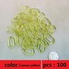 100 Pcs Rainbow C-Clips Plastic Chain Links, Bird Swing & Climbing Chain Cage Toy Clips & Hooks, Suitable for Sugar Glider, Rat
