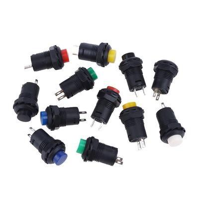 10pcs Self-Lock /Momentary Pushbutton Switches DS-428/427 12mm OFF- ON Push Button Switch 3A /125VAC 1.5A/250VAC DS-428/427