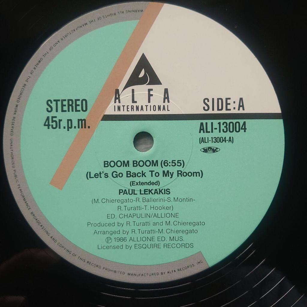 [USED] Paul Lekakis Eurobeat 12 Inch Single