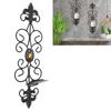 Light Luxury Wall Mounted Candle Holders Iron Art Metal Tealight Ornament  Dinner