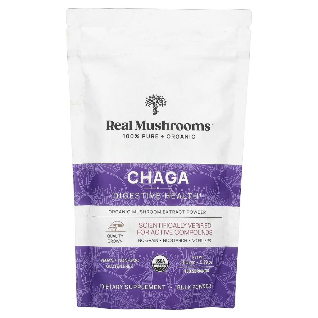 Chaga Mushroom, Organic Mushroom Extract Powder, 150G(5.29Oz)