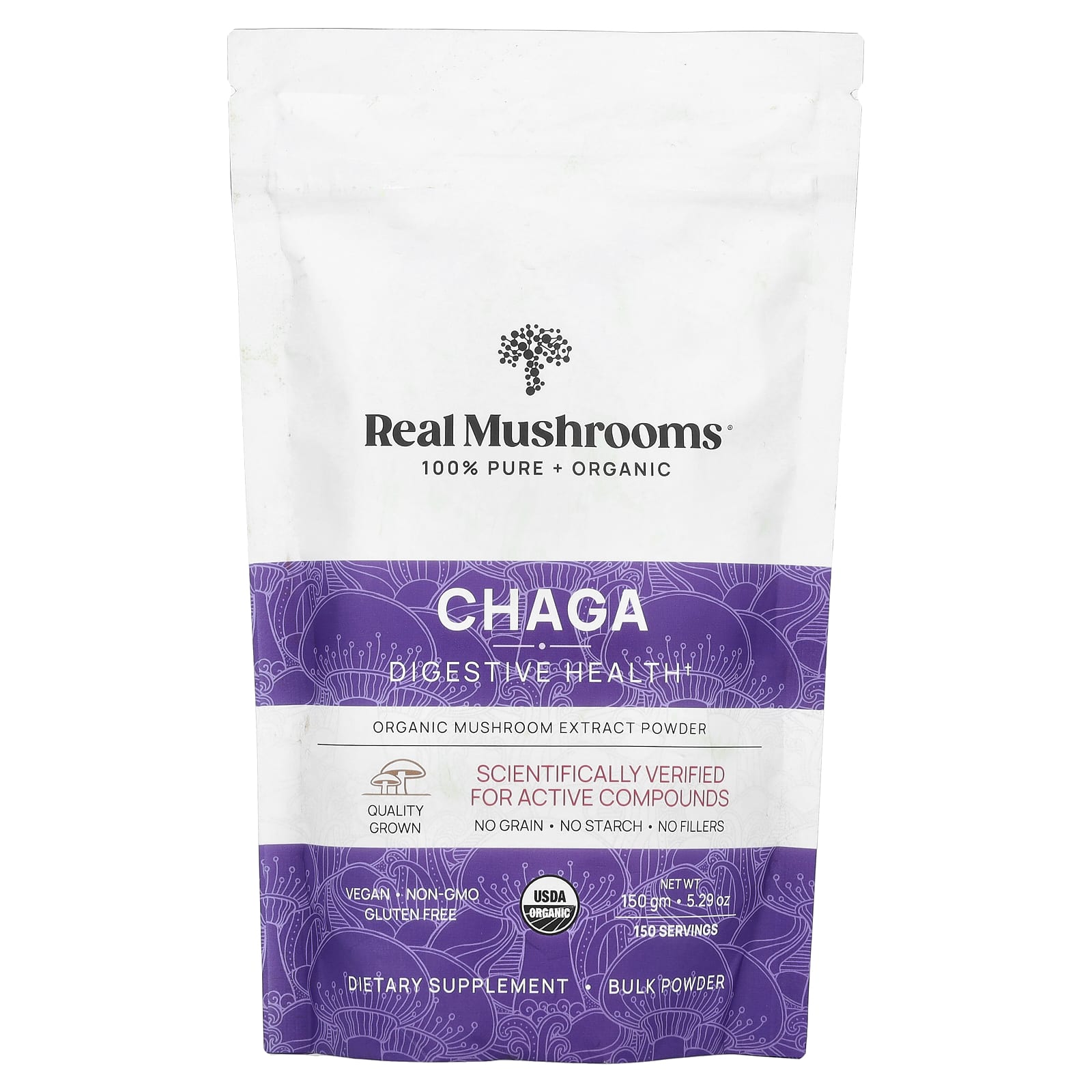 

Chaga Mushroom, Organic Mushroom Extract Powder, 150G(5.29Oz)