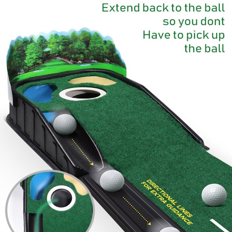 Light weight ABS Golf Practice Mat with Noise Reduction Surfaces for Quiet Durability Use at Homes or Course