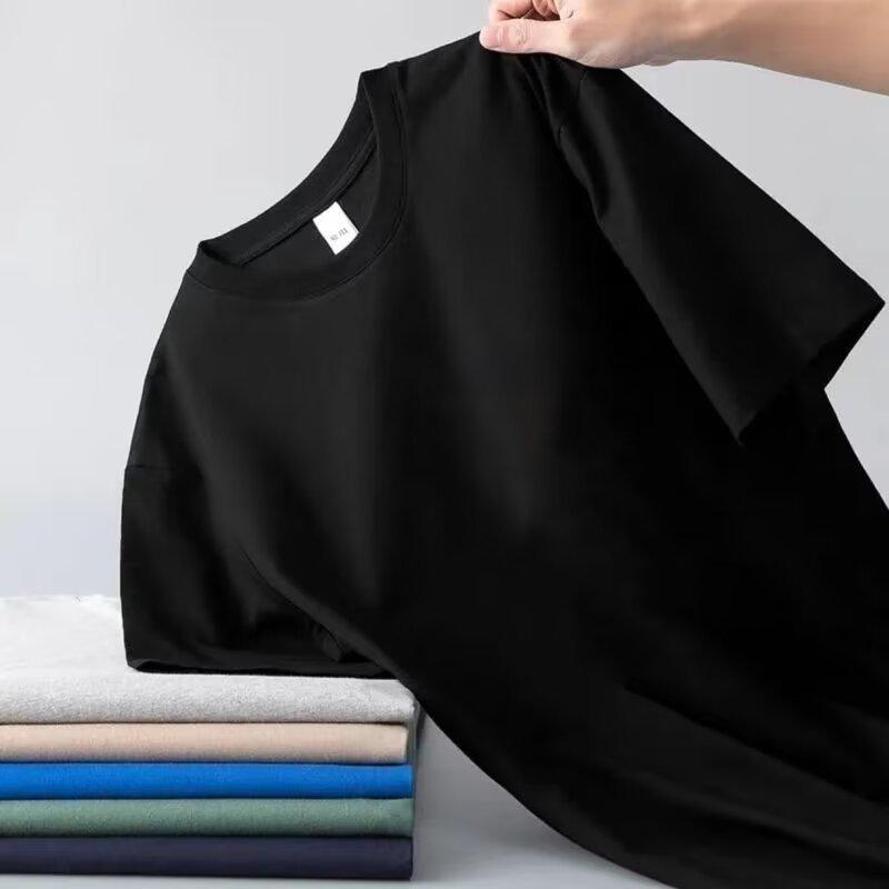 Men's Casual Crew Neck Short Sleeve Solid Color T-Shirt