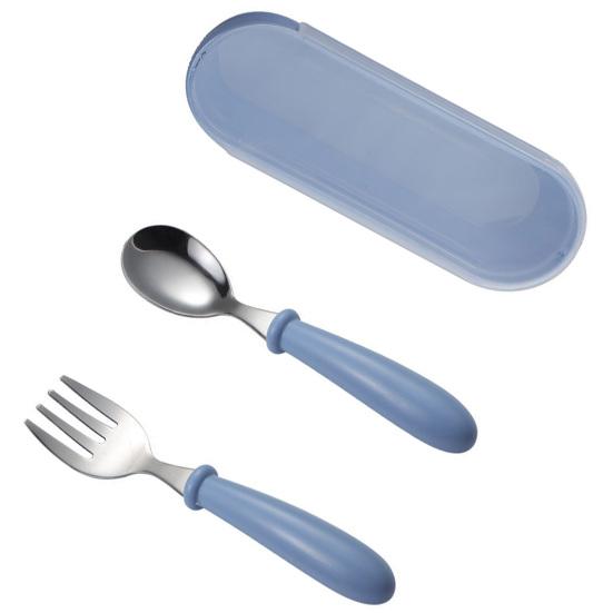 1 Set Cutlery Set Eco-friendly Heat Resistant Food Grade Comfortable To Grip K Spoon Kit Students