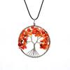 Natural Gravel Tree Of Life Necklace, Fortune Tree Root Necklace N138