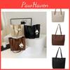Versatile Pu Leather Tote Bag For Women 2023 Street Style Commuter Shoulder Bag With Inner Pockets