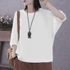 Plus-size Women's Clothing, Summer Short-sleeved Tops, Batwing Sleeve Five-pocket Tops