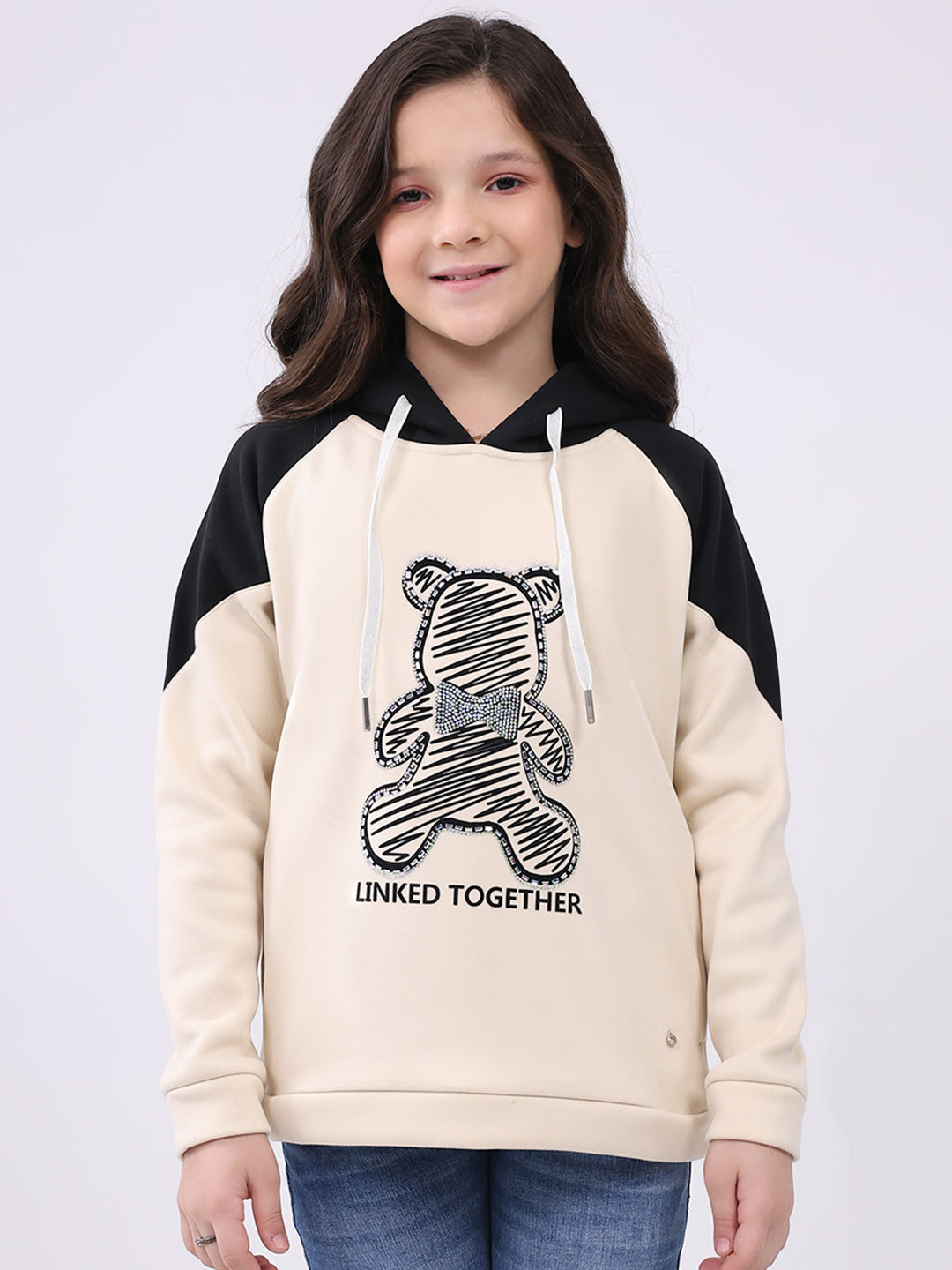 Monte Carlo Girl Regular Fit Cream Sweatshirt 5-6 Years кремовый