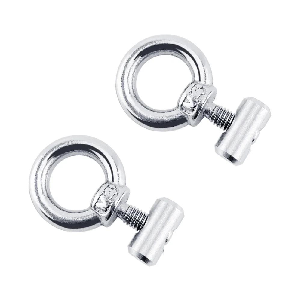 2Pcs RV Caravan Awning Rail Stoppers Stops Motorhome Campervan Silver Stainless Steel M4 Camper Parts