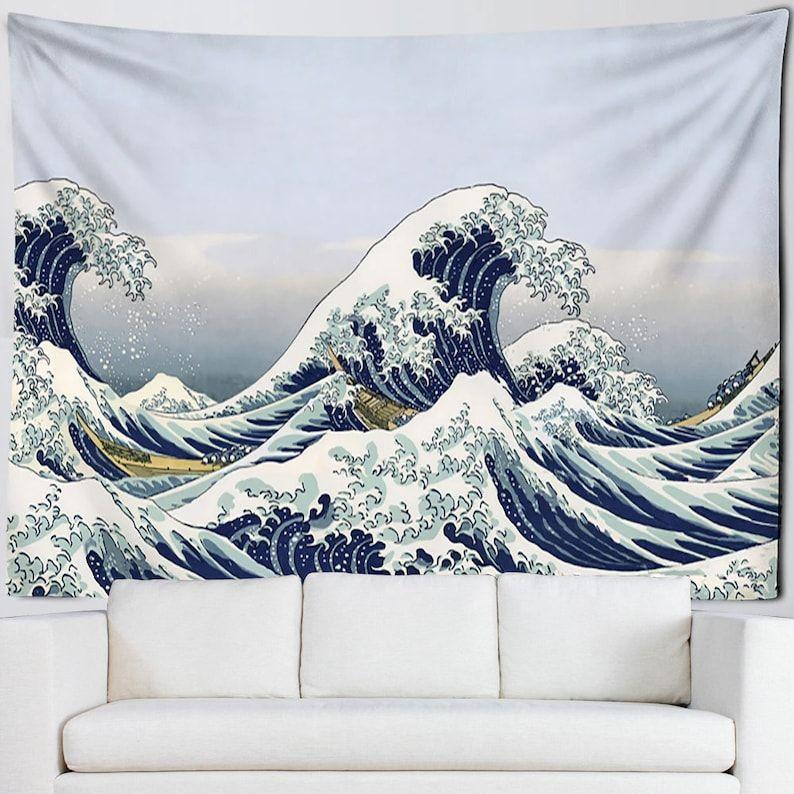 Tapestry Wave by Kanagawa Vintage 75x100