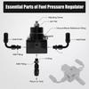 Adjustable Fuel Pressure Regulator Kit Oil 0-100psi Gauge -6AN Black