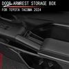 Center Central Armrest Storage Box / Inner Door Container Organizer Tray Cover For Toyota Tacoma 2024 2025 Accessories