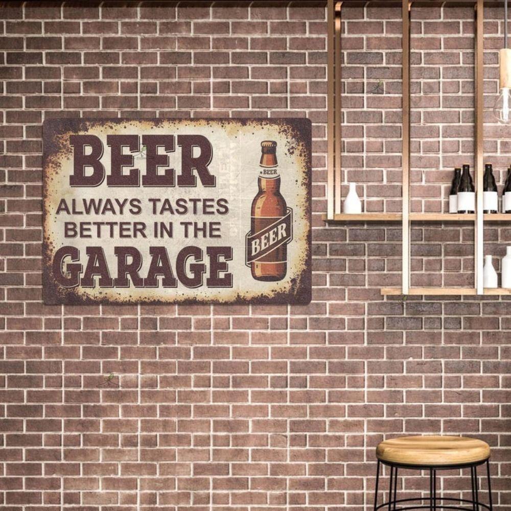 Beer poster on the wall, metal plaque 20x30cm