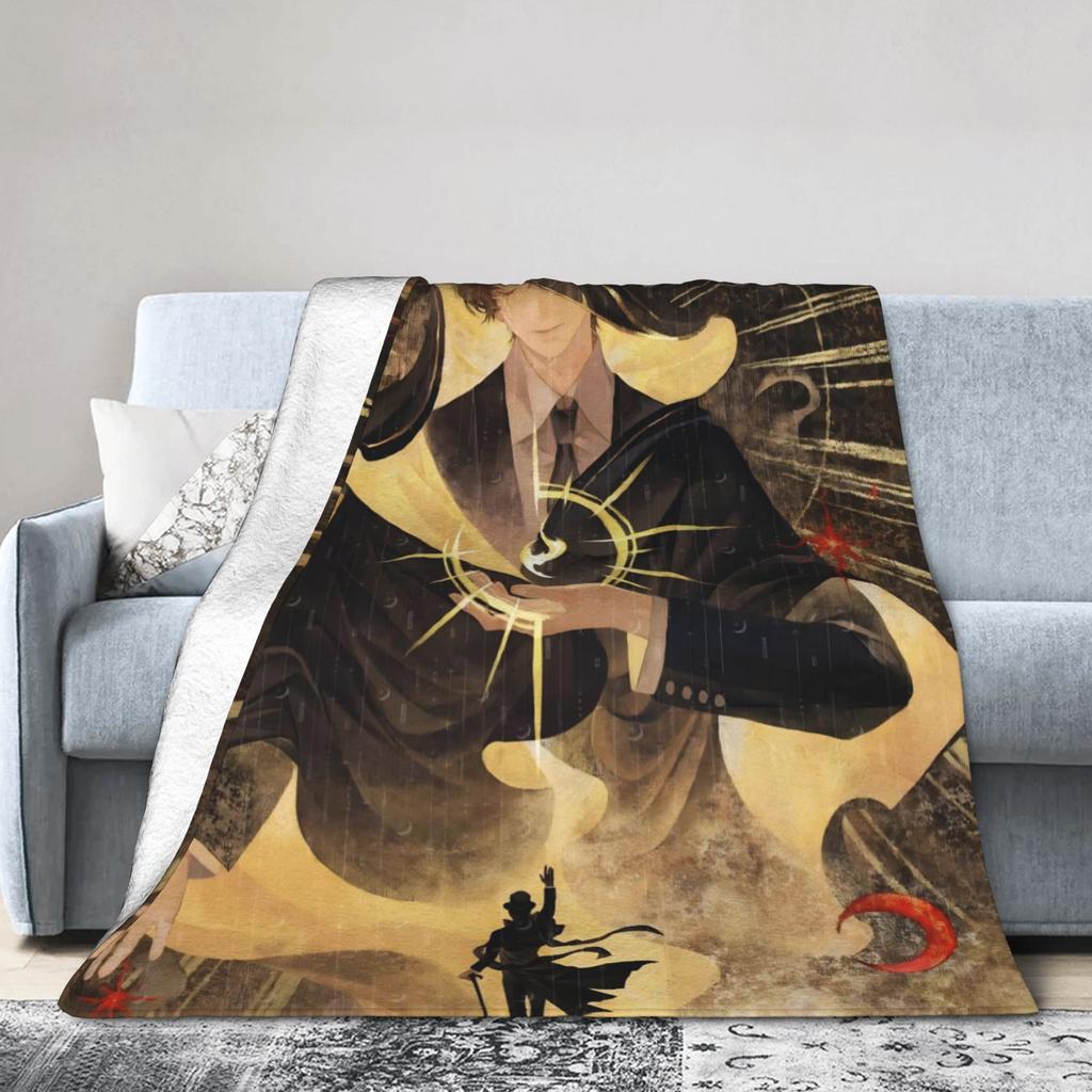 Lord Of The Mysteries Flanelldecke Winter Warm Weiche Überwurfdecke für Studenten Wohnzimmer Lustige Bettdecke Sofa Bettbezug