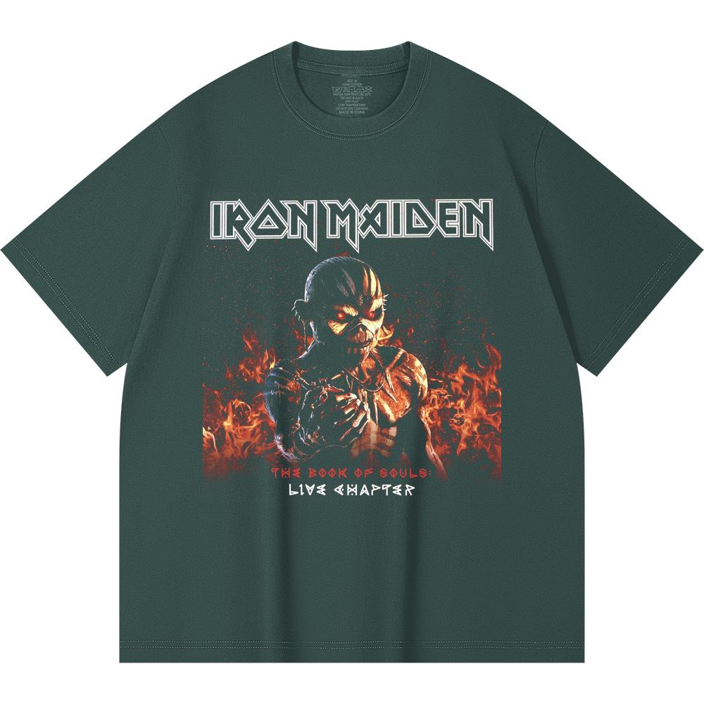 230 g/m² 100% Baumwolle Heavy Metal T-Shirt Rockband Beliebte Musik Druck Unisex Schweres Baumwoll-T-Shirt