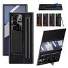 Supporto in Pelle con Slot per Penna e Custodia per Stylus per Samsung Galaxy Z Fold8 Ultra / 7 6 5 4 /Z TriFold Copertura Protettiva per Cerniera dello Schermo in Vetro