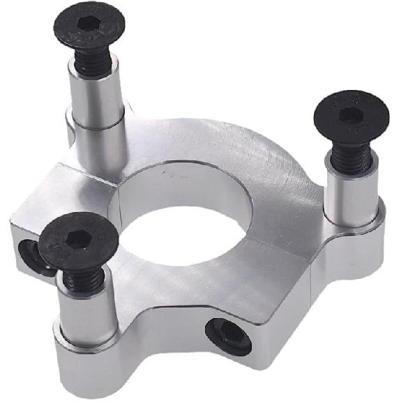 sthus Silver 1" 25mm / 1.5" 38mm CNC Adapter Fits 49cc 50cc 66cc 80cc Motorized Bike