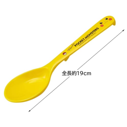 Skater Melamine Spoon Deep 19cm Pocket Monster Pikachu Face RSPM1-A