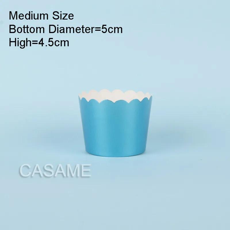 25Pcs Solid Color Baking Cup,Cupcake Liners,Cake Cups Candy Cups Paper Dessert Cups Rainbow Party,Birthday Favor DIY Toppers