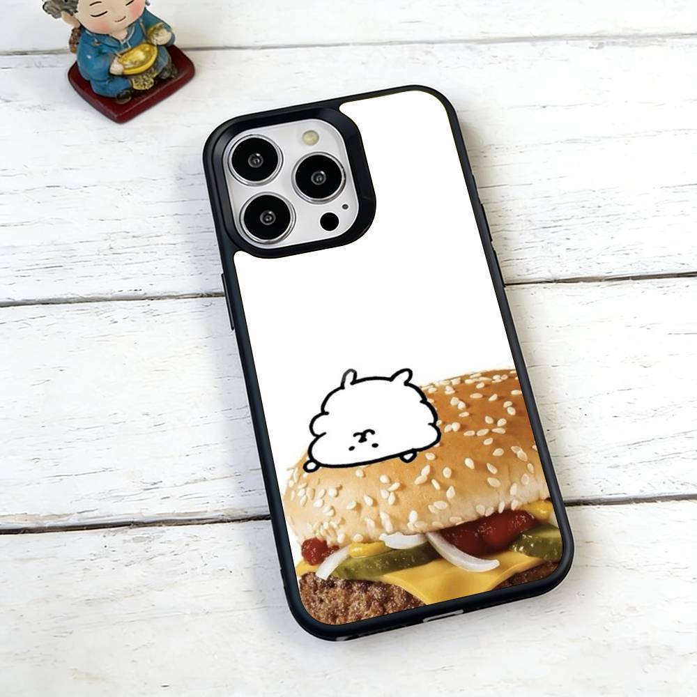 Korean H-Healing Bear Phone Case For iPhone17,16,15,14,13,12,11 Plus,Pro Magnetic For Magsafe Wireless Charging