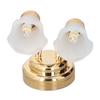Dollhouse Table Lamp Tulip Design Battery Powered Sturdy Metal Plastic Dollhouse Miniature Lamp for 1:12 Scale Decoration