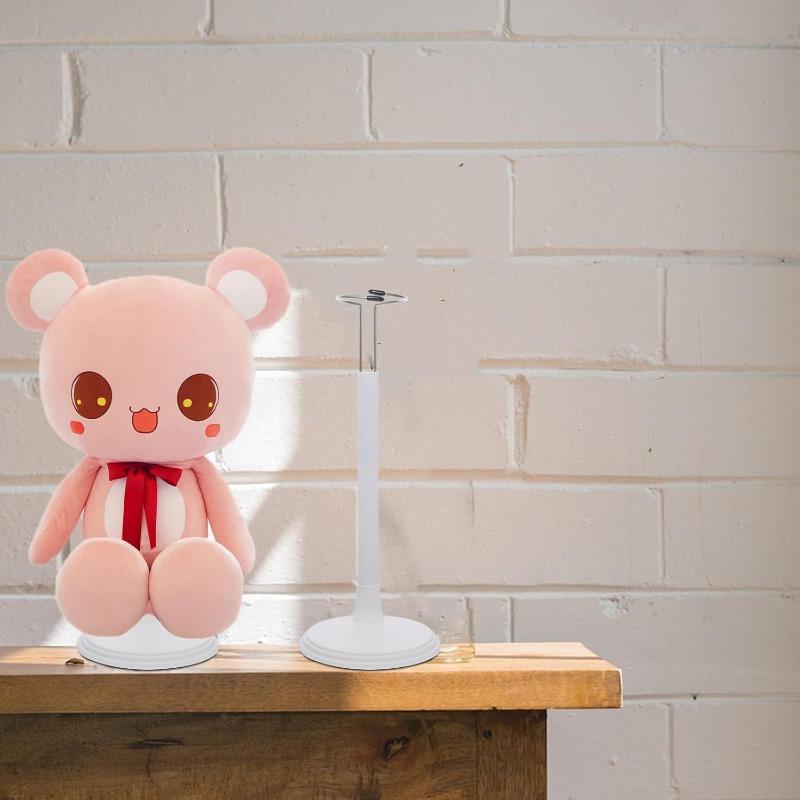 4pcs Creative Doll Stand Storage Rack Adjustable Height Display Holder with Metal Clamps Dolls Figurines Collectibles Toy Stand