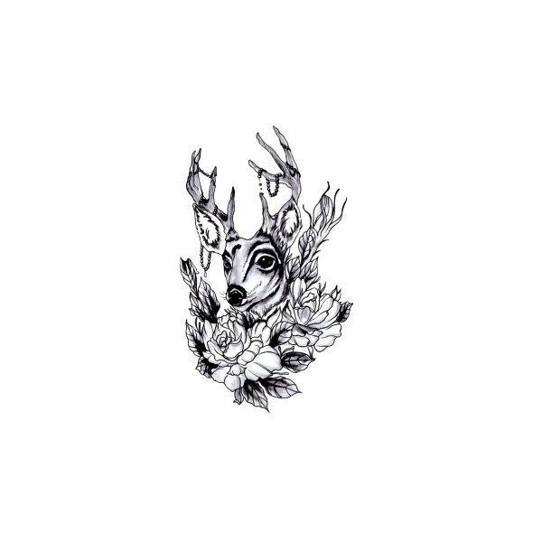 Flower Arm Tattoo Sticker Large Flower Red Rose Body English Arm Chest Cover Waterproof Simulation Tattoo Sticker