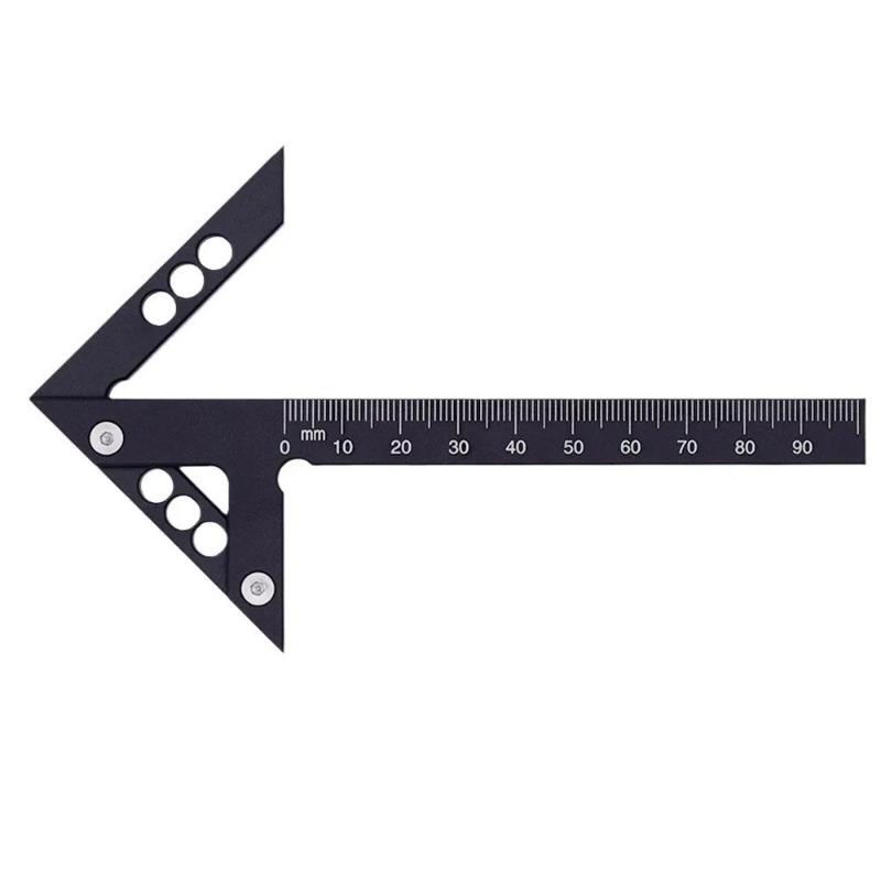

Woodworking Circle Center Scribe 45/90 Degree Measuring Tool Aluminum Center Finder Line Gauge Carpenter Ruler Marking Tool