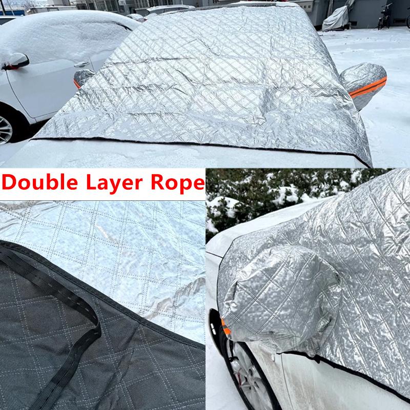 Winter Car Snow Cover For Volkswagen VW Polo Mk5 2010~ Skoda Rapid Vento Ameo 6R 6C 61 Front Windshield Sunshade Accessories