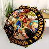 One Piece Monkey D Luffy Anime Sammlerstück Getränkeuntersetzer für Fans Regenschirm, Tragbarer 3-fach Kompaktregenschirm für Herren & Damen,S241